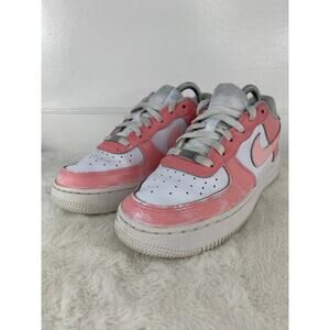 Custom Nike Air Force 1 Low Girls Pink Size 7Y Youth Sneakers